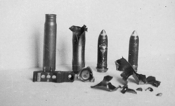 20mm Amo exploding in Cannon Breach Brigand 1950