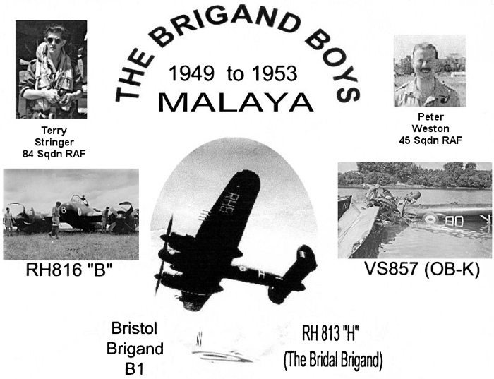 Bristol Brigand Boys Malaya 1949 to 1953 collage